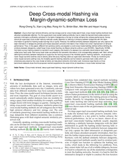 Deep Cross-modal Hashing via Margin-dynamic-softmax Loss