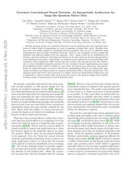 Correlator Convolutional Neural Networks: An Interpretable Architecture
  for Image-like Quantum Matter Data