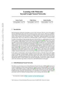 Learning with Molecules beyond Graph Neural Networks