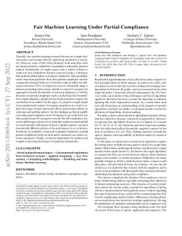 Fair Machine Learning Under Partial Compliance