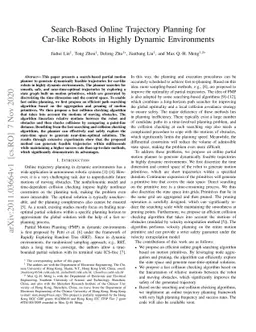 Search-Based Online Trajectory Planning for Car-like Robots in Highly
  Dynamic Environments