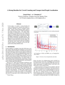 A Strong Baseline for Crowd Counting and Unsupervised People
  Localization