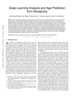 Deep Learning Analysis and Age Prediction from Shoeprints