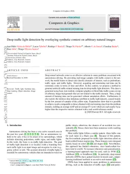 Deep traffic light detection by overlaying synthetic context on
  arbitrary natural images