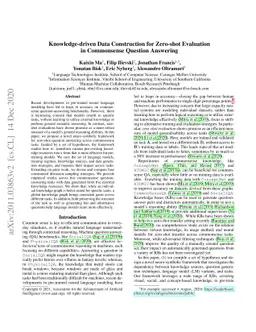 Knowledge-driven Data Construction for Zero-shot Evaluation in
  Commonsense Question Answering