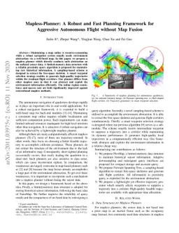 Mapless-Planner: A Robust and Fast Planning Framework for Aggressive
  Autonomous Flight without Map Fusion