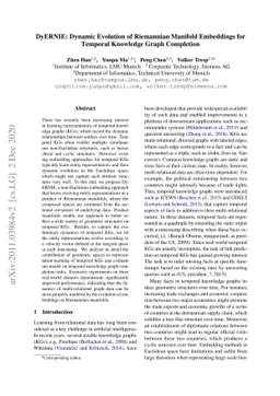 DyERNIE: Dynamic Evolution of Riemannian Manifold Embeddings for
  Temporal Knowledge Graph Completion