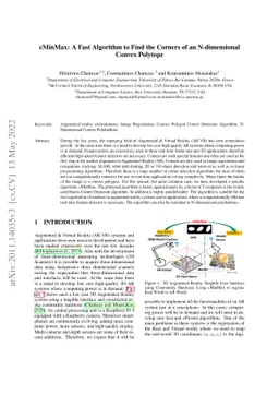 cMinMax: A Fast Algorithm to Find the Corners of an N-dimensional Convex
  Polytope