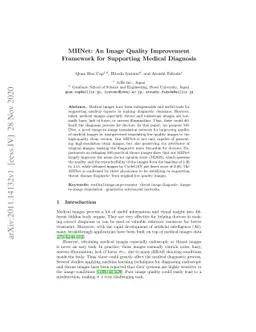 MIINet: An Image Quality Improvement Framework for Supporting Medical
  Diagnosis