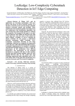 LocKedge: Low-Complexity Cyberattack Detection in IoT Edge Computing