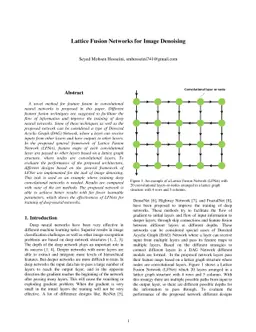 Lattice Fusion Networks for Image Denoising