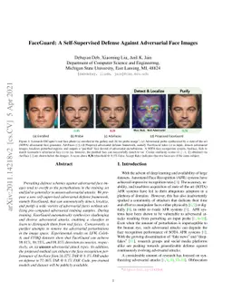 FaceGuard: A Self-Supervised Defense Against Adversarial Face Images