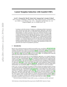 Latent Template Induction with Gumbel-CRFs