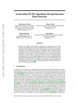 Accelerating MCMC algorithms through Bayesian Deep Networks