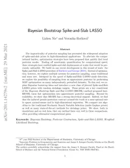 Bayesian Bootstrap Spike-and-Slab LASSO