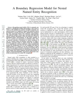 A Boundary Regression Model for Nested Named Entity Recognition