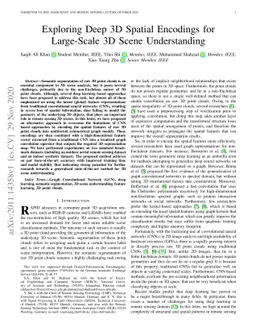 Exploring Deep 3D Spatial Encodings for Large-Scale 3D Scene
  Understanding