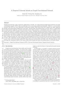 A Targeted Universal Attack on Graph Convolutional Network