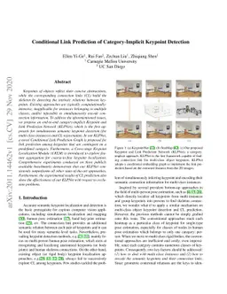 Conditional Link Prediction of Category-Implicit Keypoint Detection