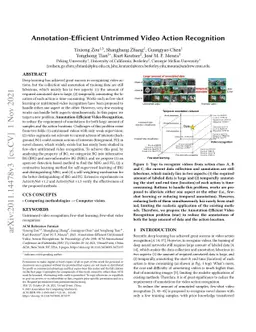 Annotation-Efficient Untrimmed Video Action Recognition
