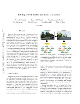 Self-Supervised Real-to-Sim Scene Generation