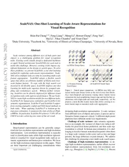 ScaleNAS: One-Shot Learning of Scale-Aware Representations for Visual
  Recognition