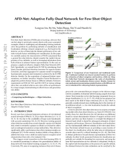 AFD-Net: Adaptive Fully-Dual Network for Few-Shot Object Detection