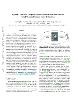 HybrIK: A Hybrid Analytical-Neural Inverse Kinematics Solution for 3D
  Human Pose and Shape Estimation