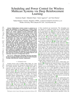 Scheduling and Power Control for Wireless Multicast Systems via Deep
  Reinforcement Learning