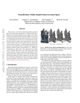 NeuralFusion: Online Depth Fusion in Latent Space