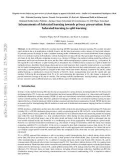 Advancements of federated learning towards privacy preservation: from
  federated learning to split learning