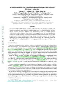 A Simple and Effective Approach to Robust Unsupervised Bilingual
  Dictionary Induction