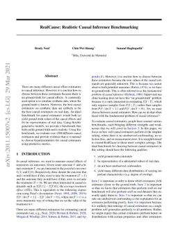 RealCause: Realistic Causal Inference Benchmarking