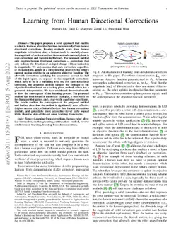 Learning from Human Directional Corrections