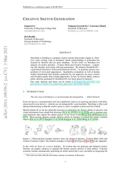 Creative Sketch Generation