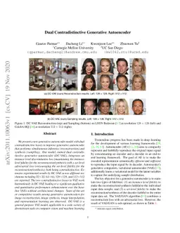 Dual Contradistinctive Generative Autoencoder