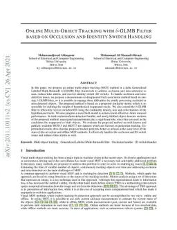 Online Multi-Object Tracking with delta-GLMB Filter based on Occlusion
  and Identity Switch Handling