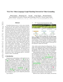 VLG-Net: Video-Language Graph Matching Network for Video Grounding