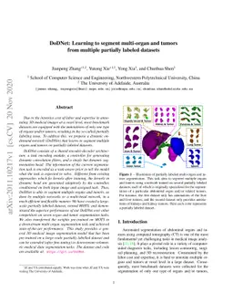 DoDNet: Learning to segment multi-organ and tumors from multiple
  partially labeled datasets