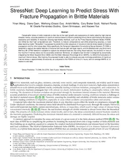 StressNet: Deep Learning to Predict Stress With Fracture Propagation in
  Brittle Materials