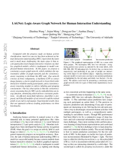 Consistency-Aware Graph Network for Human Interaction Understanding