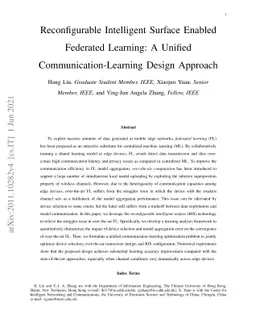 Reconfigurable Intelligent Surface Enabled Federated Learning: A Unified
  Communication-Learning Design Approach