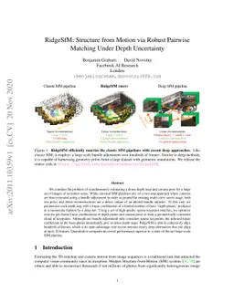 RidgeSfM: Structure from Motion via Robust Pairwise Matching Under Depth
  Uncertainty