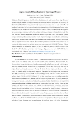 Improvement of Classification in One-Stage Detector