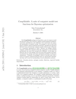 CompModels: A suite of computer model test functions for Bayesian
  optimization