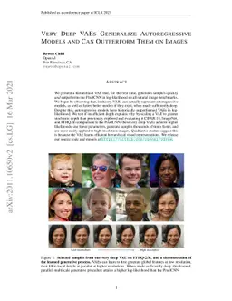 Very Deep VAEs Generalize Autoregressive Models and Can Outperform Them
  on Images