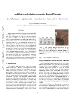 An Effective Anti-Aliasing Approach for Residual Networks