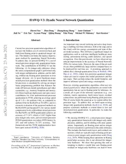 HAWQV3: Dyadic Neural Network Quantization