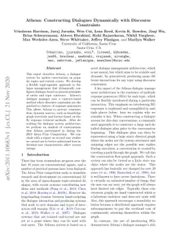 Athena: Constructing Dialogues Dynamically with Discourse Constraints