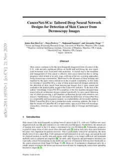 CancerNet-SCa: Tailored Deep Neural Network Designs for Detection of
  Skin Cancer from Dermoscopy Images